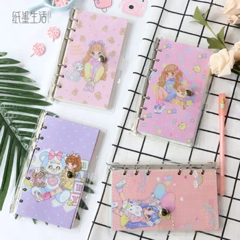 

1pcs New diary PVC shell loose-leaf notebook So much cuter diary notebook cartoon small fresh notebook diary diary