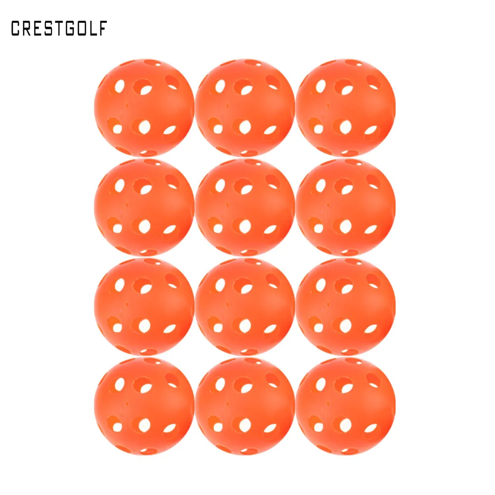 12pcsX90mm Pickleball Plastic Airflow WiffleBall Hollow Indoor Practice training Ball baseball golf ball font b accessories