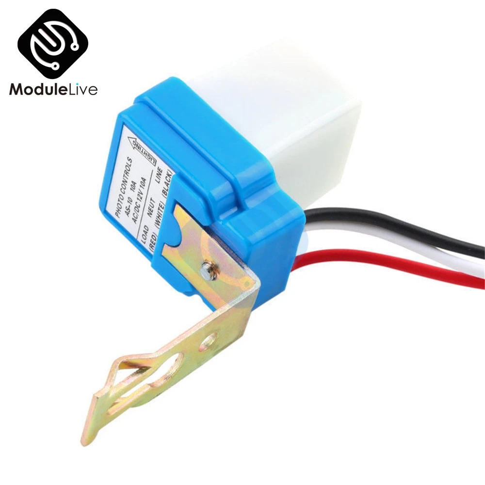 DC 12V 24V AC 220V Автоматический выключатель выключения фотоэлемент уличный света 50 60Hz