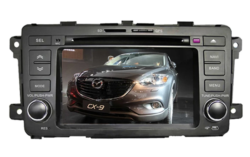 Excellent 7" Car DVD player with GPS(optional) TV/BT Canbus,car multimedia headunit audio Radio stereo for MAZDA CX-9 2012 2013 2014 2015 7