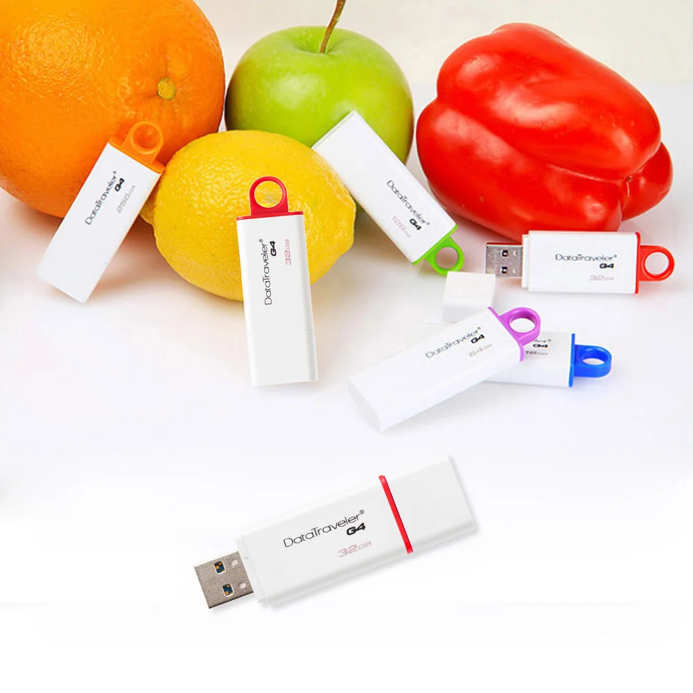 Kingston флеш накопитель USB 3 0 ручка 16 ГБ 32 64 Гб 128 цветная высокоскоростная Флешка
