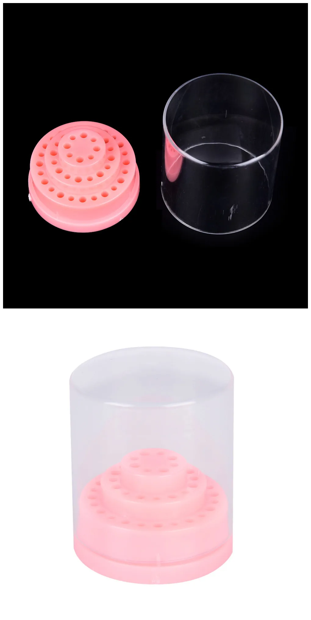 48 Hole Nail Drill Bit Holder Feminine Hygiene Product Displayer Stand