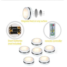 6 Светодиодная лампа в шкаф кухня спальня светильник в шкаф Беспроводной магнитный коридор, лестница ночник