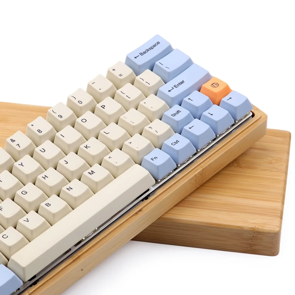 Синий бежевый оранжевый краситель Sub толстый PBT OEM профиль Keycap для dz60 gk64