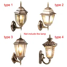 IP65 Водонепроницаемый открытый Винтаж вилла сад энергосберегающий светодиодный бра Фонари лампа из алюминиевого сплава
