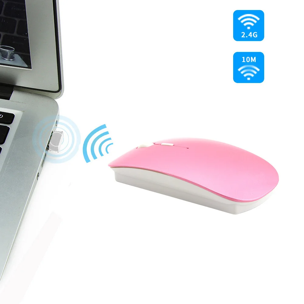 CHUYI Wireless 2.4G Bluetooth 4.0 Rechargeable Mause Dual Mode Silent Gaming Mouse For Macbook Air Pro Optical laptop Mice