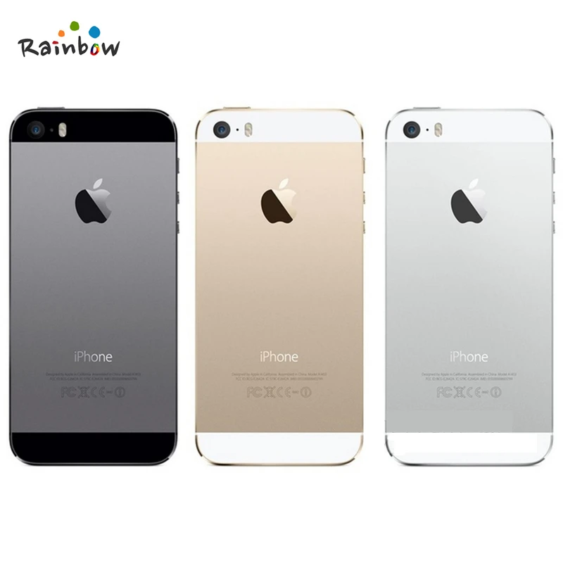 Factory Unlocked Original Apple iPhone 5s with Fingerprint IOS OS 4.0 Inch Screen Mobile Phone Touch ID iCloud App Store free apple cell phones