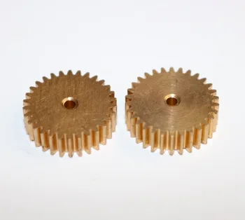 

5PCS/LOT 0.5M-22 teeth metal copper precision micro model motor small modulus gear---hole:2mm