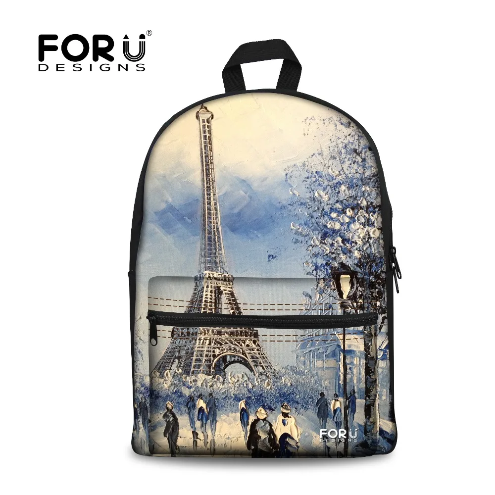 

Brand School Bag for Teenager Girls Eiffel Tower Butterfly Children Backpack,Casual Women Backpacks Book Bags Sac a Dos