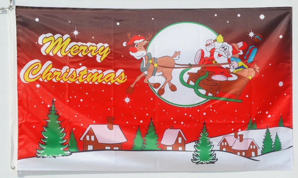 Merry Christmas flag banner | Дом и сад