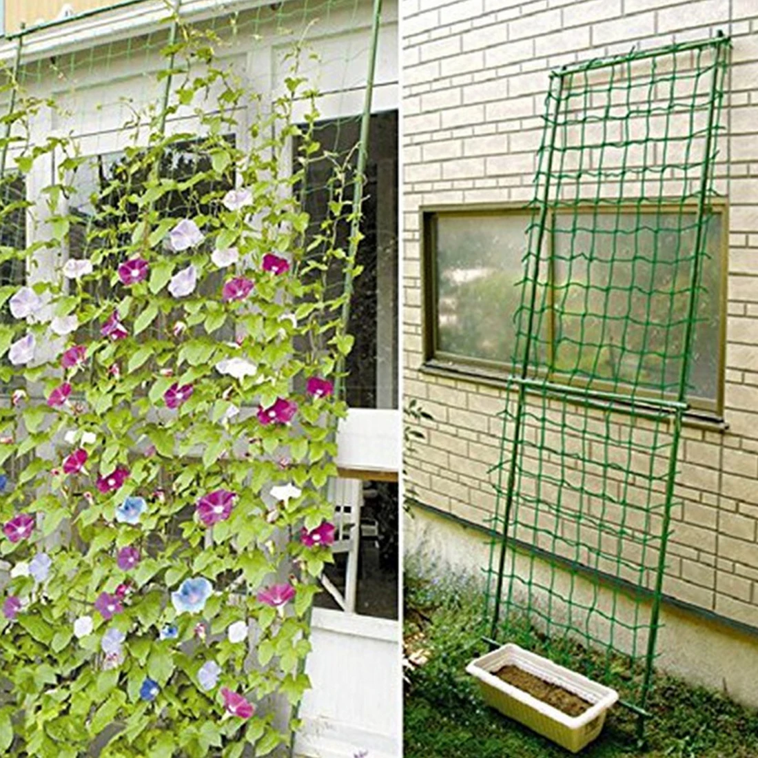 

Green Nylon Cucumber bean planting Net Netting Mesh For Fruit Crop Plant Tree Bird-Preventing Climbing plants Netting