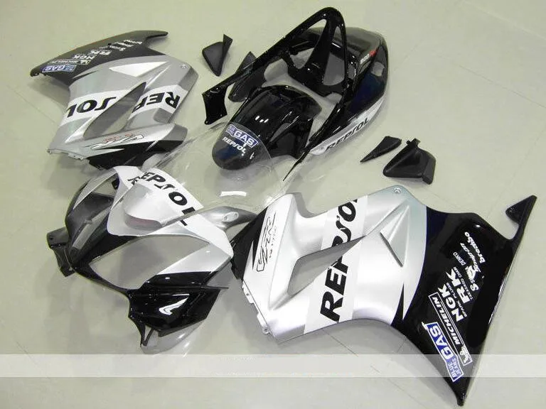 

New Motorcycles ABS Fairings Kit set Fit For HONDA VFR800 2002-2012 VFR 800 02 03 04 05 06 07 08 09 10 11 12 silver repsol nice
