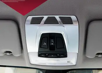 

For BMW X1 F48 2016 2017 Matte ABS Chrome plastic Front Inner Reading Light Lamp Cover Decor 1pcs