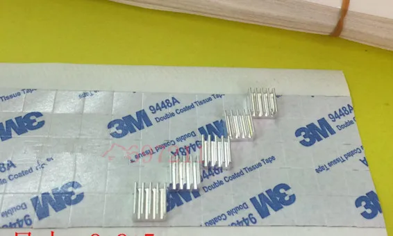 

Fast Free Ship 100pcs/lot 25*25MM 3M 9448A Double Sided Coated Tissue Tape For Cooling Fin Heat sink Radiator