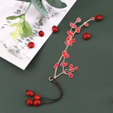 Акация красный бобовый Металл художественные закладки в древнем стиле Qixi подарок на день Святого Валентина выдалбливают раскрашенные Закладка для книг