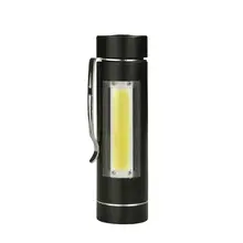 HobbyLane Мини Портативный светодиодный фонарик из алюминиевого сплава с зажимом для ручки для дома и отдыха на природе