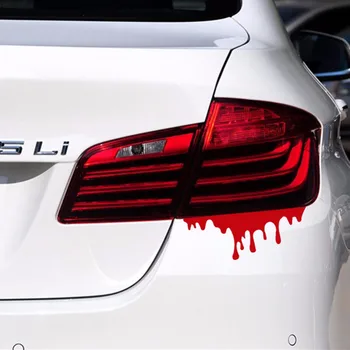 

Creative 3D Car Stickers Bleeding Covers Wall Head Headlight Tail Light Scratch Sticker Automobiles Accessories Car-Styling