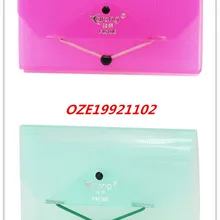 1 шт. Эластичный ремешок Застежка Fachsia/светло-зеленый/Голубой Прямоугольник в форме Пластик счета папки файла