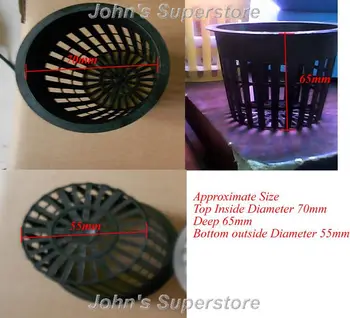 

Free Shipping 100Pcs Deep 65mm Field Fixed Net Planting Basket Hydroponic Plants Hydroponic Flowers Fitted Fixtures Light Health