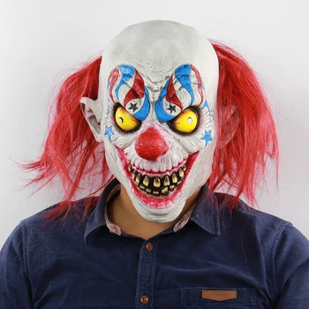 

Halloween Scary Clown Masks Latex Horror Mask Adult Party Masks for Masquerade Halloween Costumes Carnival Mask for Anonymous