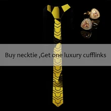 Шикарное акриловое зеркало золотистого цвета Мужская мода узкий галстук клетчатые шелковые галстуки для женщин подарок ожерелье ювелирные изделия Свадебная вечеринка церемониальный подарок