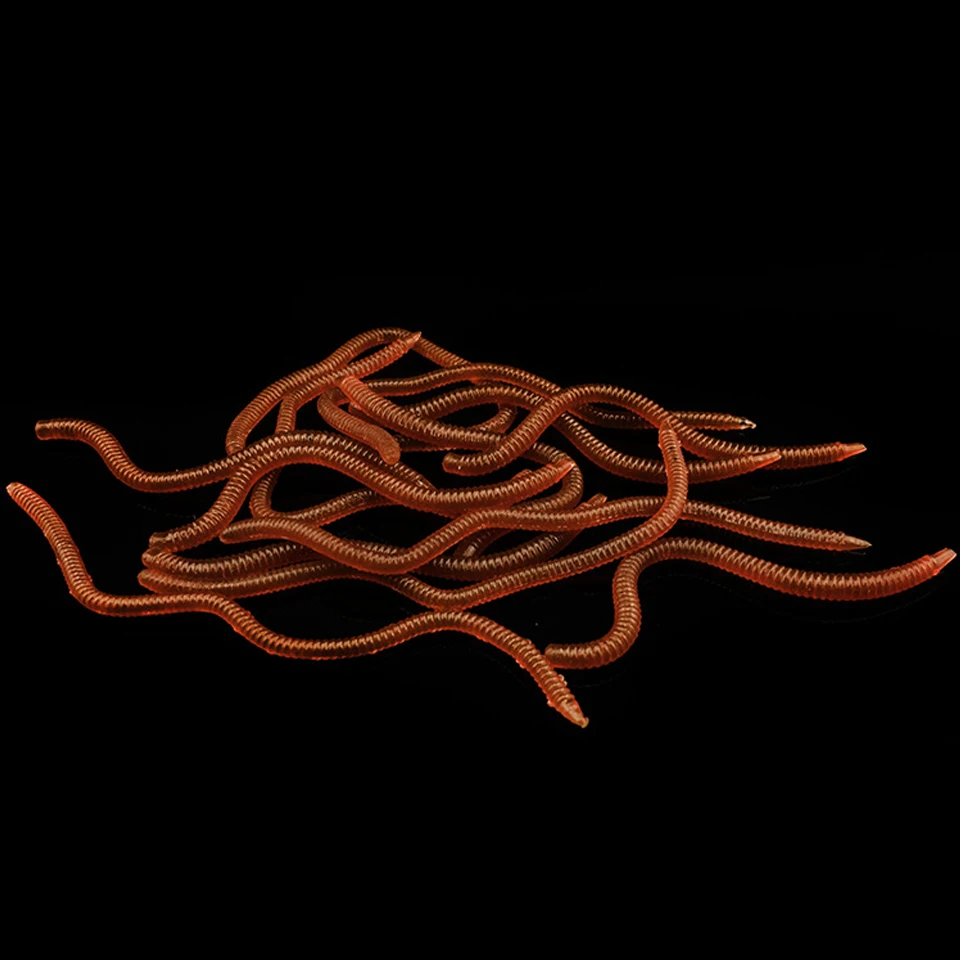 20Pcs Simulation Earthworm Red Fishing Worms Artificial Fishing Worms Fishy Smell Lures Soft Bait 8cm 10cm Fishing Tackle 20Pcs Simulation Earthworm Red Fishing Worms Artificial Fishing Worms Fishy Smell Lures Soft Bait 8cm 10cm Fishing Tackle