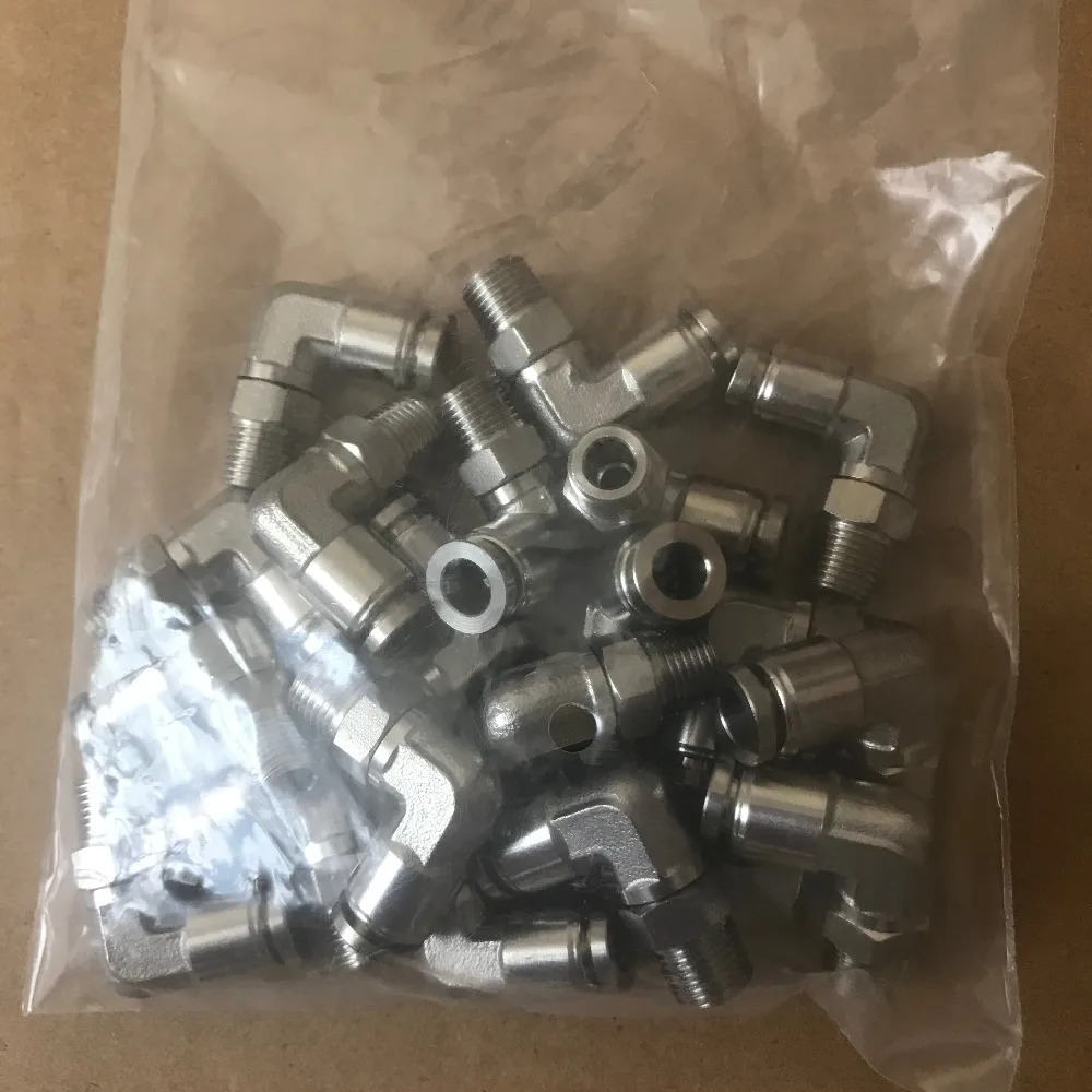 

Tube size 6mm x 1/8 PT thread Stainless Steel Compressed L-shape Male Pneumatic Push-in Elbow Fitting
