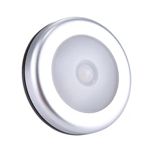 Светодиодный датчик движения 6 светодиодный s под шкаф светильник s батарея светодиодный Ночной светильник PIR тела движения настенные лампы Крытый детский ночной Светильник