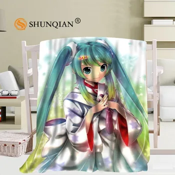 

New Arrival Custom Miku Blanket Sofa New Blanket Portable Soft Blanket Bed Plane Travel Adult Home Blanket