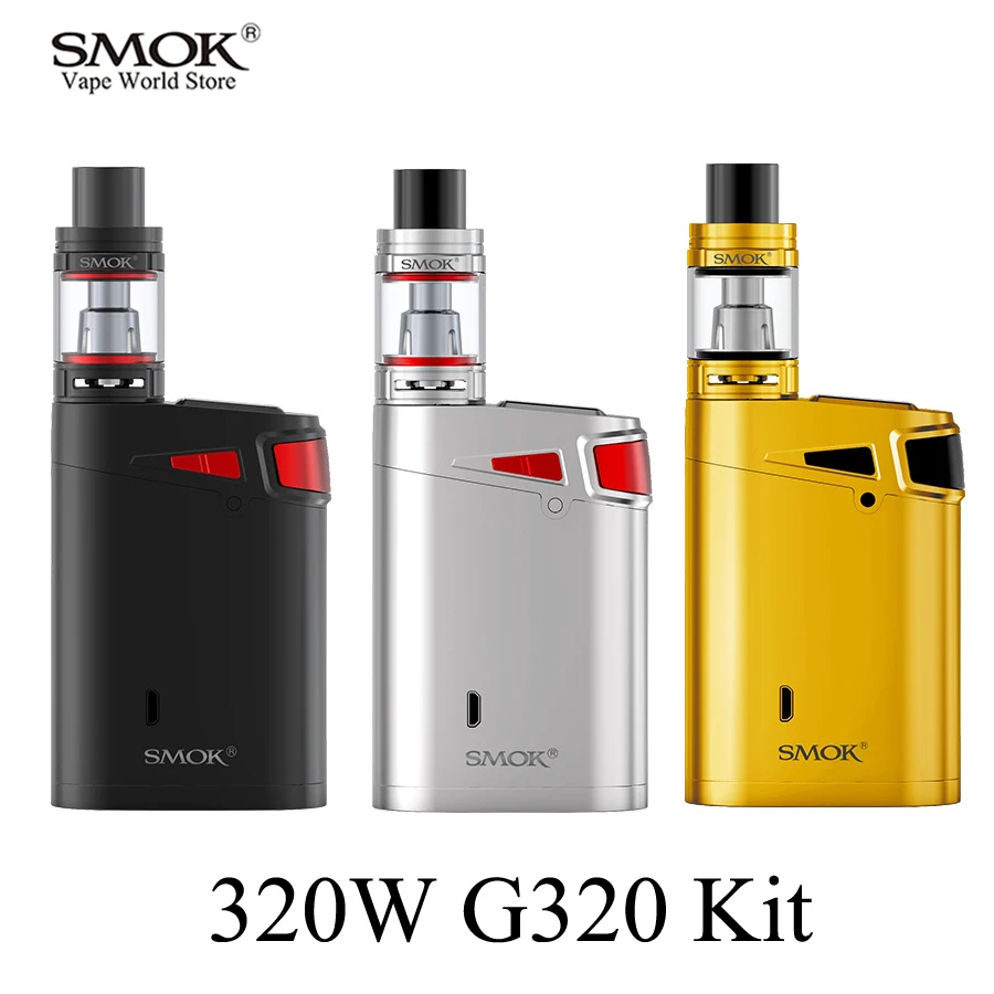 

Electronic Cigarette Kits SMOK G320 Kit Vape Box Mod Vaporizer E Cigarette Hookah Pen Mech Mod with TFV8 Big Baby Atomizer S050