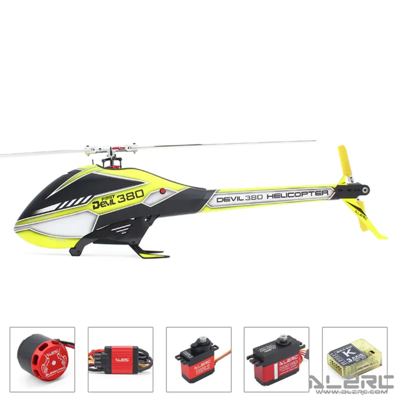 

ALZRC - Devil 380 FAST FBL Super Combo RC Helicopter fit SAB 380- Silver 2019 - A