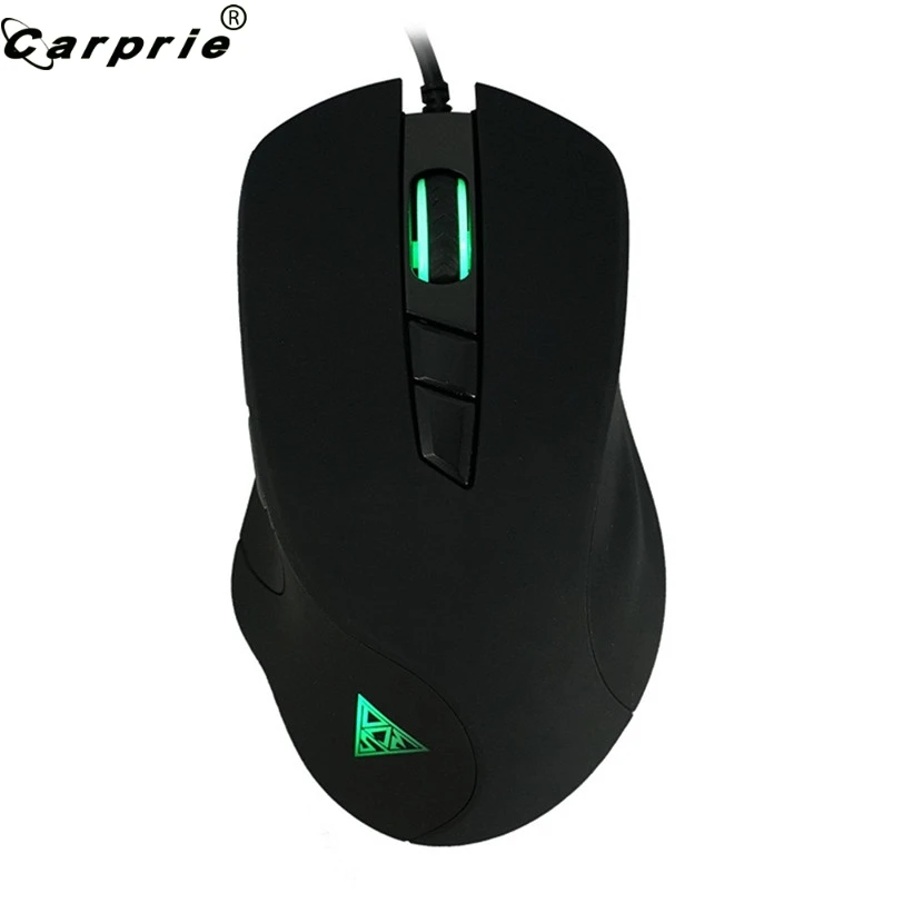 

CARPRIE Wired Gaming Mouse Mechanical Mice Ergonomic 7Keys 5000DPI Backlight Computer Game Mouse Black Color 90703