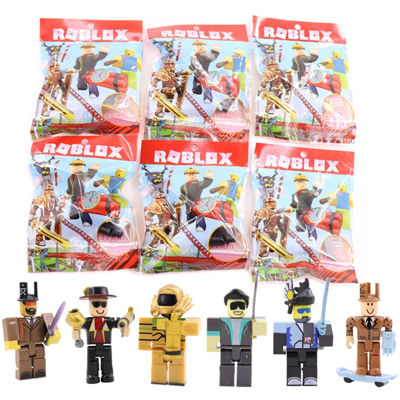 Hot 6pcsset Block Figure Jugetes 7cm Pvc Action Figures - roblox killer statue game