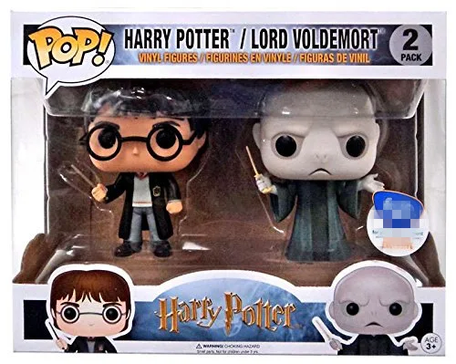 

Exclusive Funko pop Harry Potter FYE 2 Pack - Harry Potter, Lord Voldemort Vinyl Figures Collectible Model Toy with Original Box