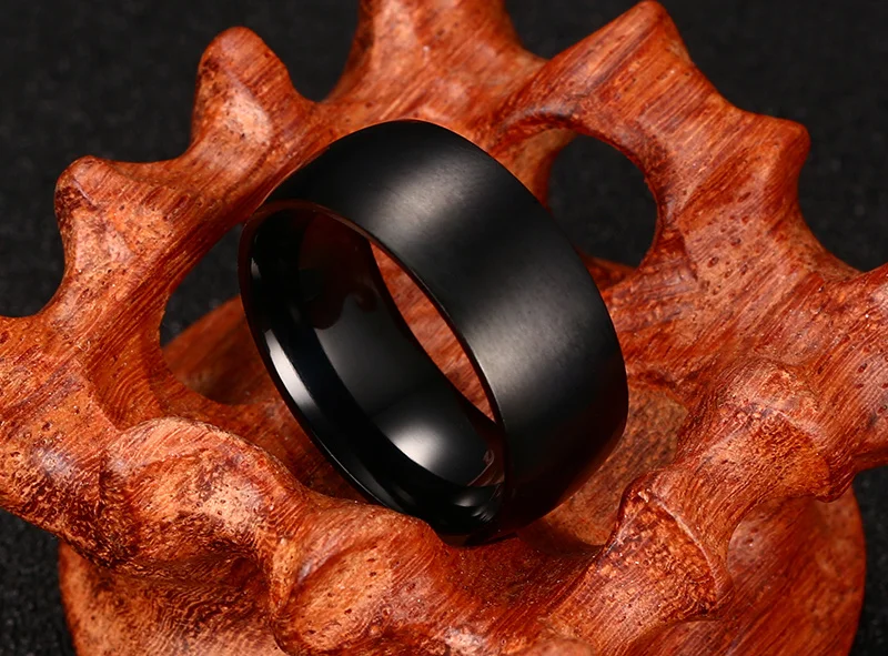 Anel Masculino Anillos Hot Sale Rushed Party Jewelry 100% Titanium Rings For Men 8mm Cool Men' Ring Male Gift Aliexpress Sales