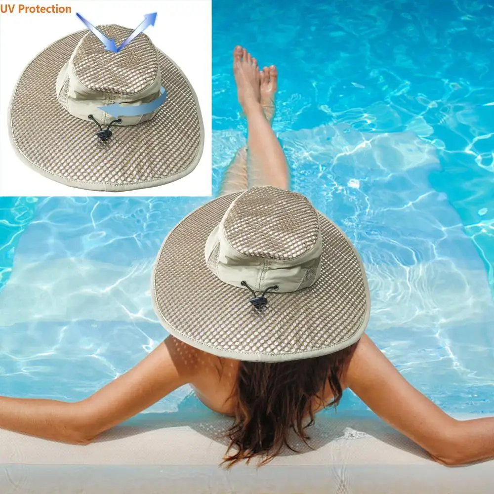 

Hot Sell Arctic Cap Cool Cooling Ice Cap Beach Outdoor Sunscreen Hydro Cooling Hat with UV Protection Keeps you Cool Protected