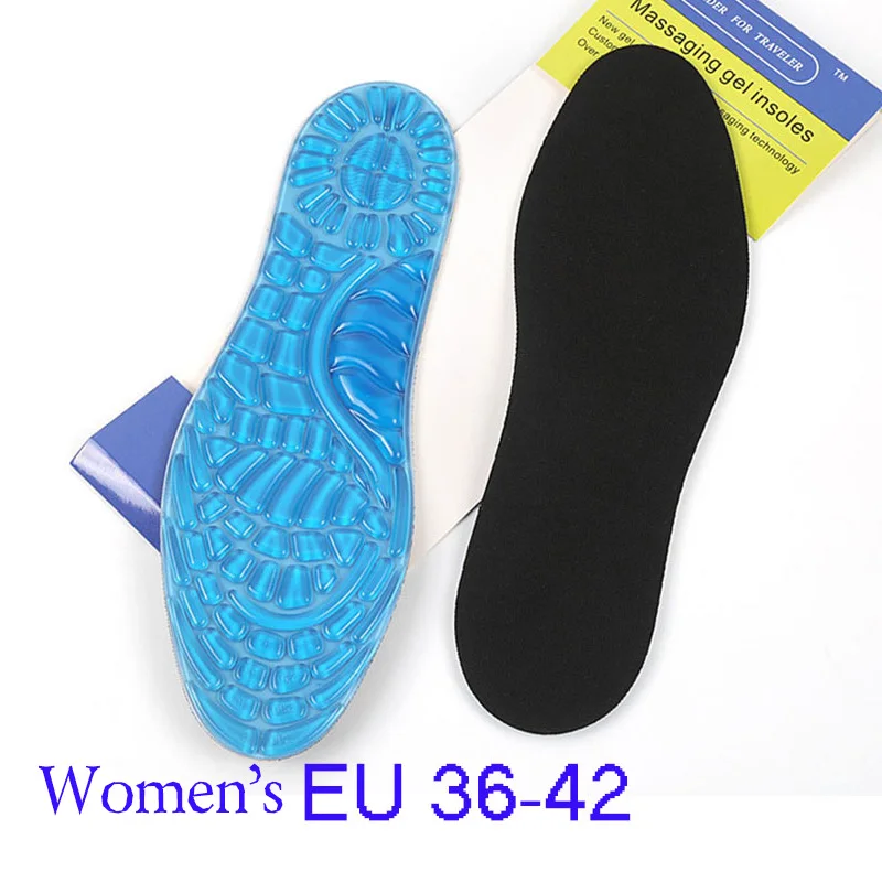 USHINE EU36-48 Спортивная Арка Поддержка массажные гелевые стельки баскетбольные футбольные Стельки силиконовые стельки для обуви гелевые стельки для мужчин и женщин