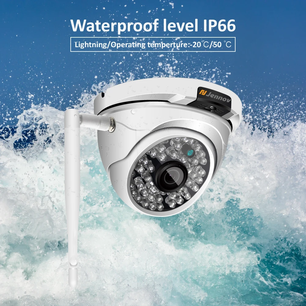  Jennov Wifi Outdoor IP Camera 1080P 720P ONVIF Home Security Wireless Video Surveillance Dome Camer - 1.00001E+12