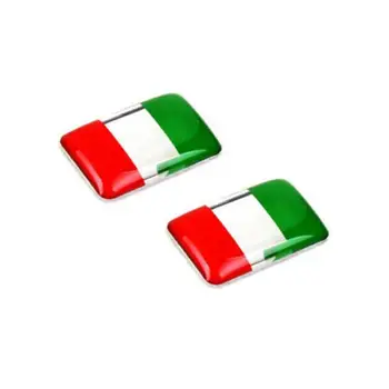 

BBQ@FUKA 10pcs Car Italian Italy Flag logo Emblem Badge Sticker 18*11mm Car Decals Decoration Fit For Universal Cars Trucks SUV