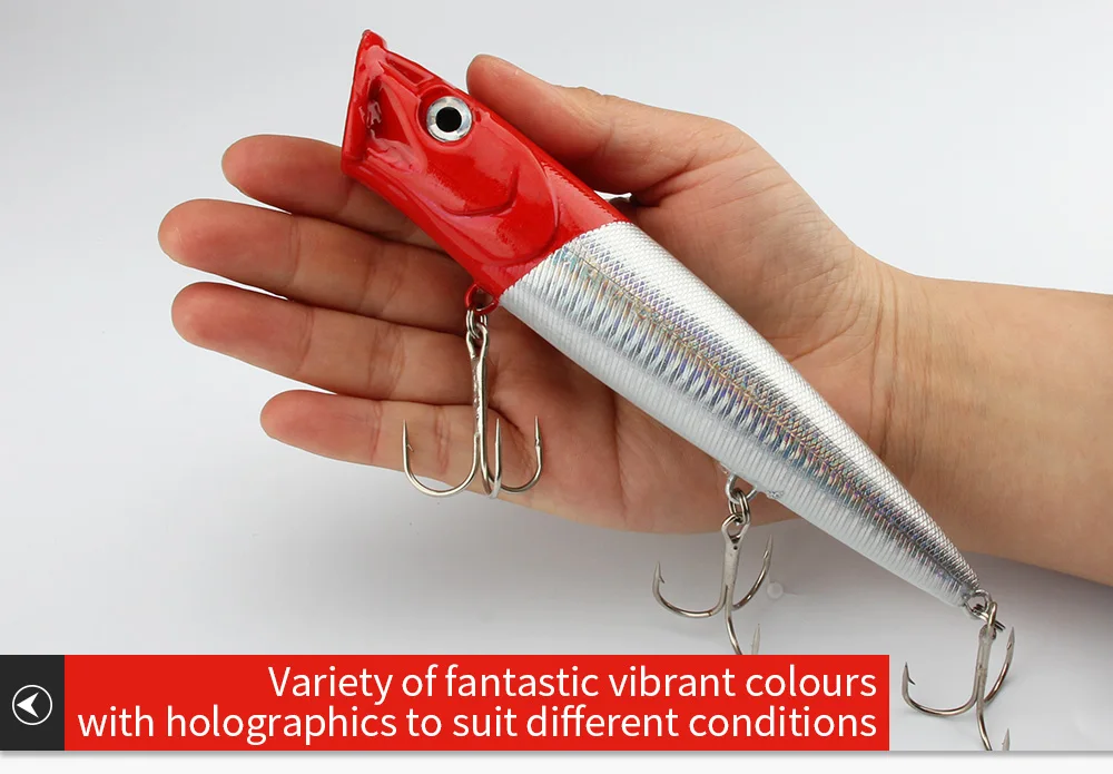 Spinpoler Professional Fishing Tackle 165mm 65g Artificial Hard Bait Popper Fishing Lure For Promotion Fishing Lures  (10)