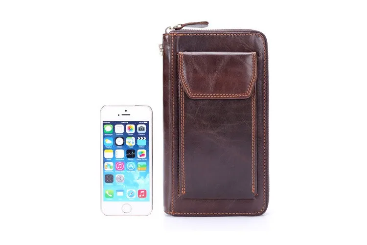 Men genuine leather wallet 13