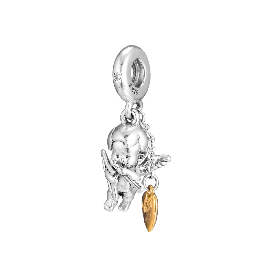 Fits for Pandora Charms Bracelets Cupid &amp You Shine Beads 100% 925 Sterling Silver Jewelry Free Shipping | Украшения и