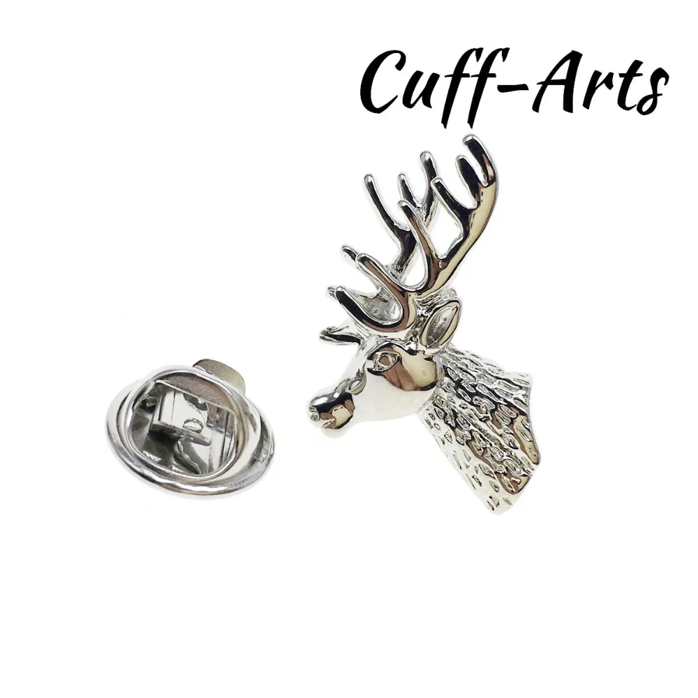 

Brooch Lapel Pin For Men Pins and Brooches Stags Head Lapel Pin Badge Jewelry Broche PIN de la solapa By Cuffarts P10193