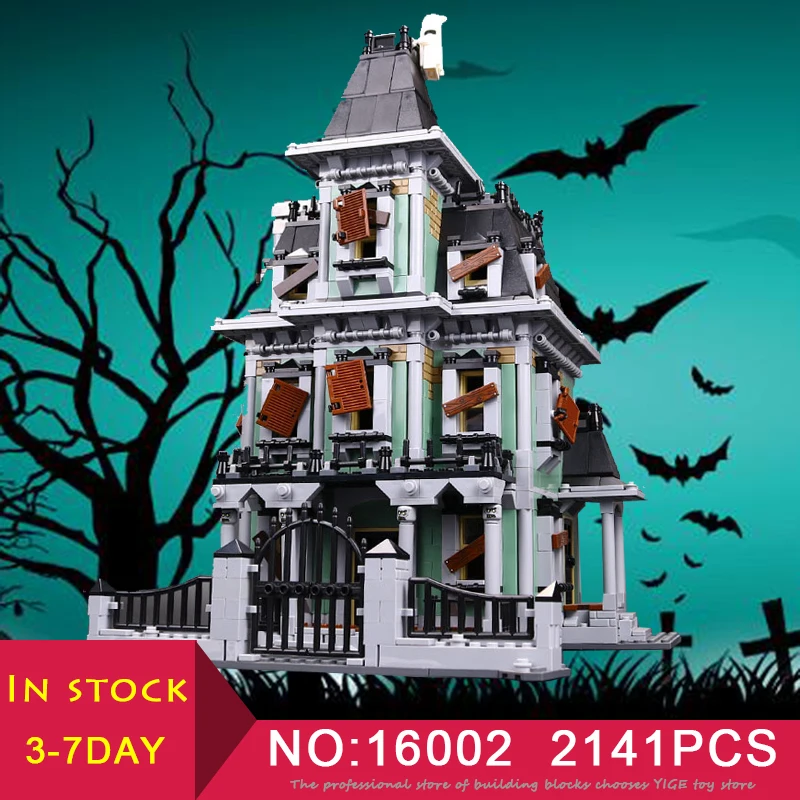 

LEPIN 16007 Monster fighter The haunted house 2141Pcs Compatible LegoINglys 10228 Model set Building Blocks Kid Brick Toy