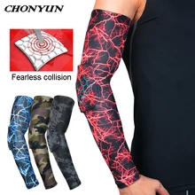 1 шт. дышащие сотовые рукава для бега быстросохнущие баскетбольные налокотники для фитнеса рукавицы для велоспорта