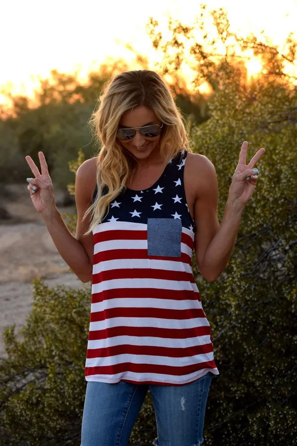 

american flag women tank top cotton street style casual tanks sexy black mama fashion july 4 tops streetwear pink gothic