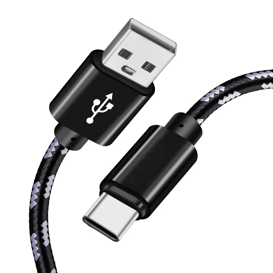 Черный Кабель type USB C для быстрой зарядки 3,0 кабель для быстрой зарядки type-C USB-C кабель для samsung S9 Xiaomi Redmi K20 Pro huawei Кабели для телефонов - Цвет: Черный