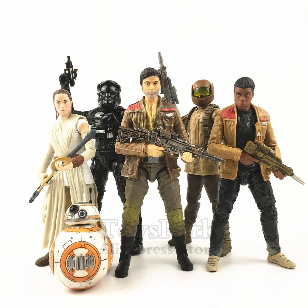 Звездные войны 6 "poe dameron Рей BB 8 FINN Jakku сопротивление Trooper пилот боец фигурку черный серии последний джедай кукла игрушка