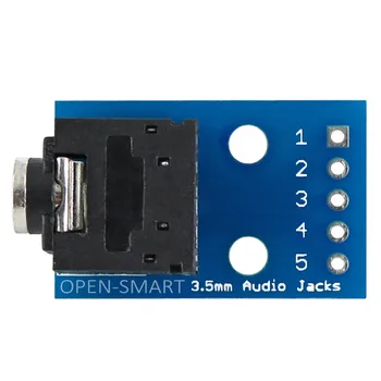 

OPEN-SAMRT 2PCS 3.5mm Audio Jack to DIP Adapter Board 2-Channel Audio Breakout Board module for DIY
