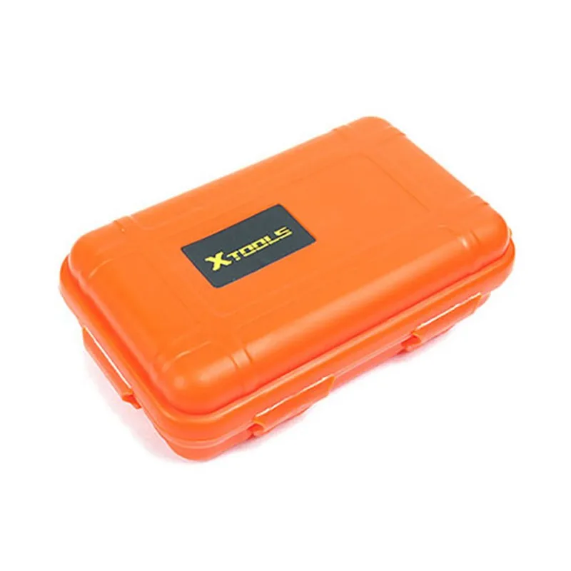 

1pc Outdoor Storage Box With Lid Small Waterproof Shockproof Crush-proof Survival Tool Sealed Case Camping Container Organizer